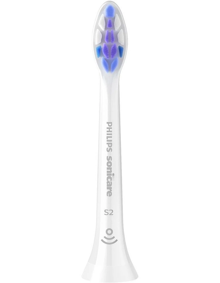 Sonicare S2 Sensitive Brush Head 2Pack HX6052/14 in White image 4