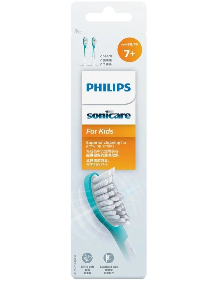 Sonicare For Kids Brush Heads White HX6042/63  2 Pack image 2