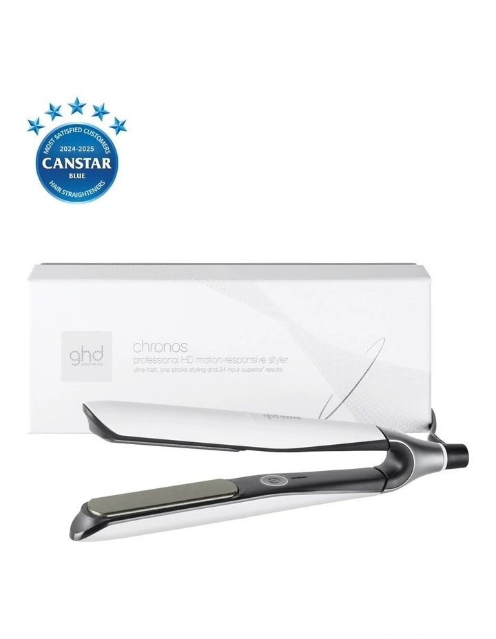 Chronos Ultra-Fast HD Hair Straightener in White image 3