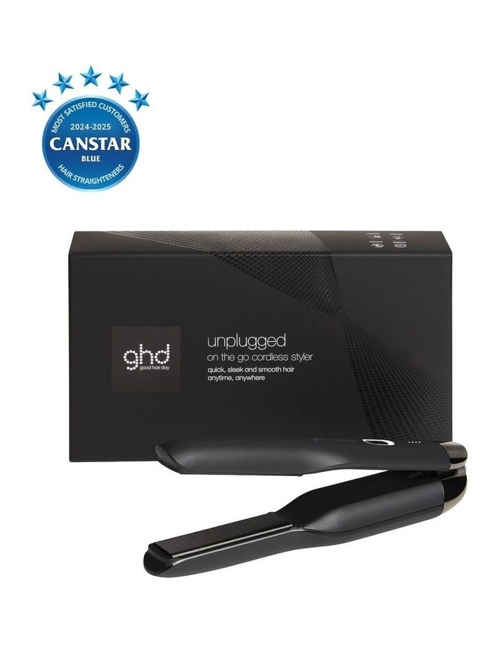 Unplugged Black Cordless Travel Hair Straightener image 3