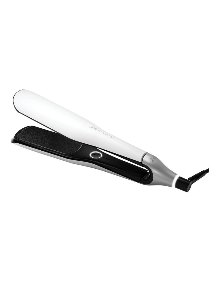 Chronos Max Wide-Plate Hair Straightener in White image 1