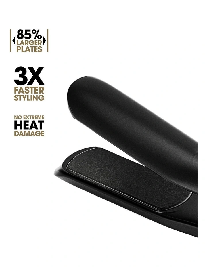 Chronos Max Wide-Plate Hair Straightener in Black image 4