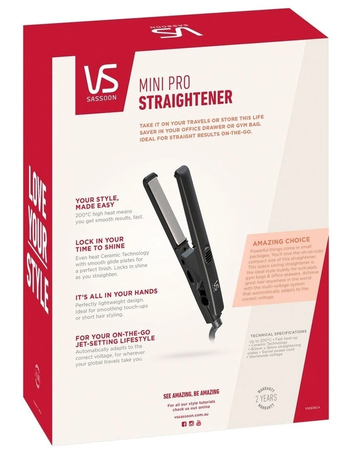 Mini Pro Hair Straightener VSS935CA image 4