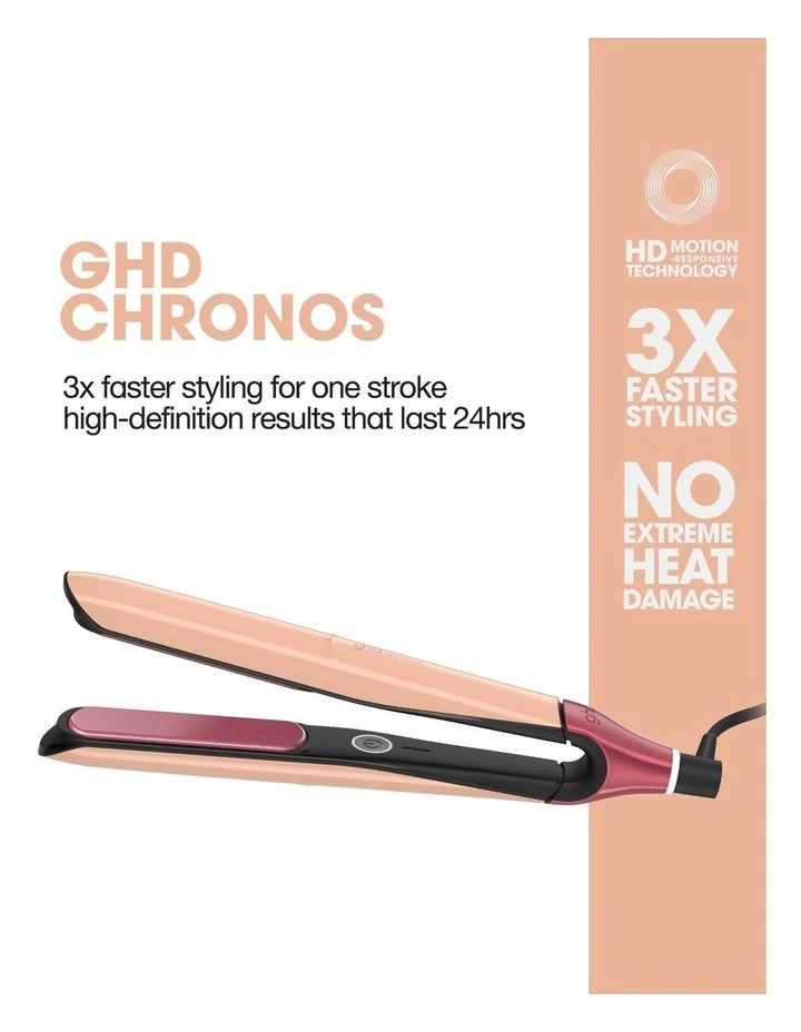 Chronos Hair Straightener in Sun-Kissed Peach image 5