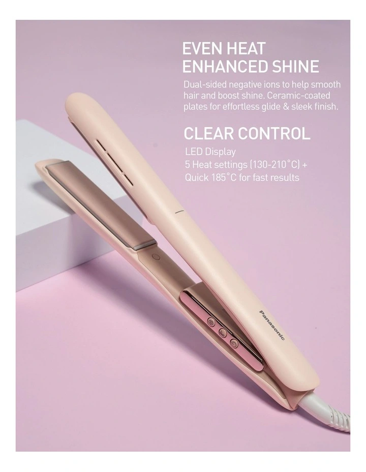 Ionic Hair Straightener EH-HV31-P541 in Pink image 2