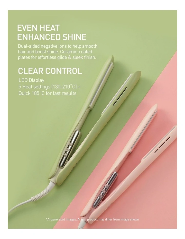 Ionic Hair Straightener EH-HV31-P541 in Pink image 2