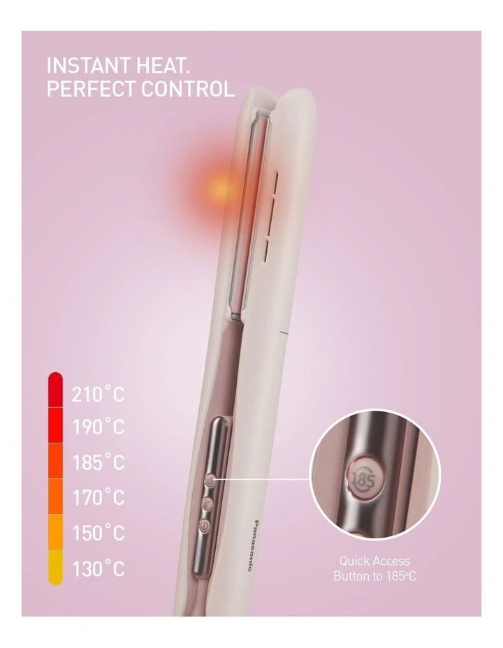Ionic Hair Straightener EH-HV31-P541 in Pink image 3