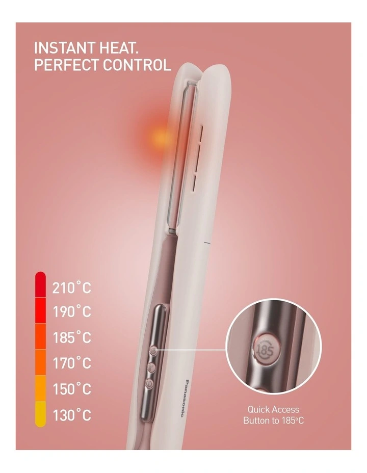 Ionic Hair Straightener EH-HV31-P541 in Pink image 3