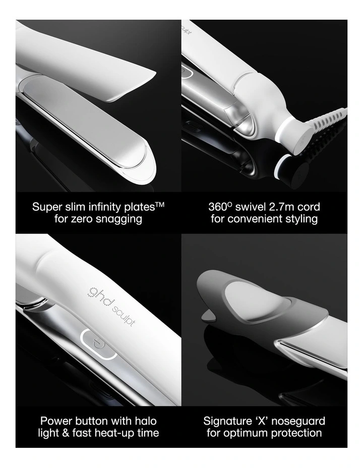 Sculpt Interactive Hair Straightener in White image 7