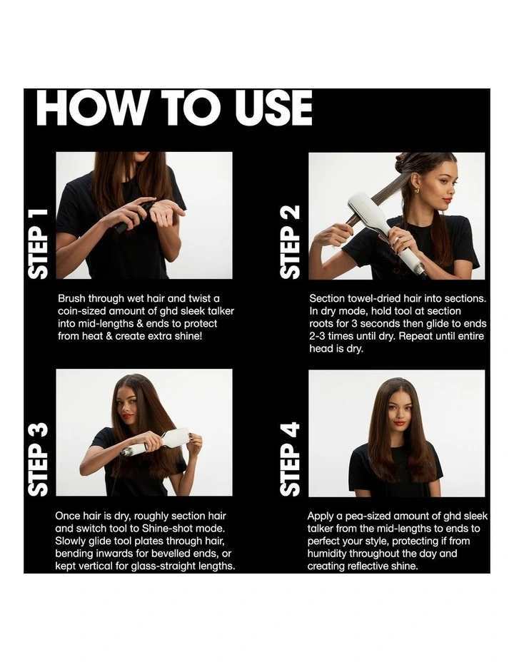 Duet Style 2-in-1 Hot Air Styler in Black image 6