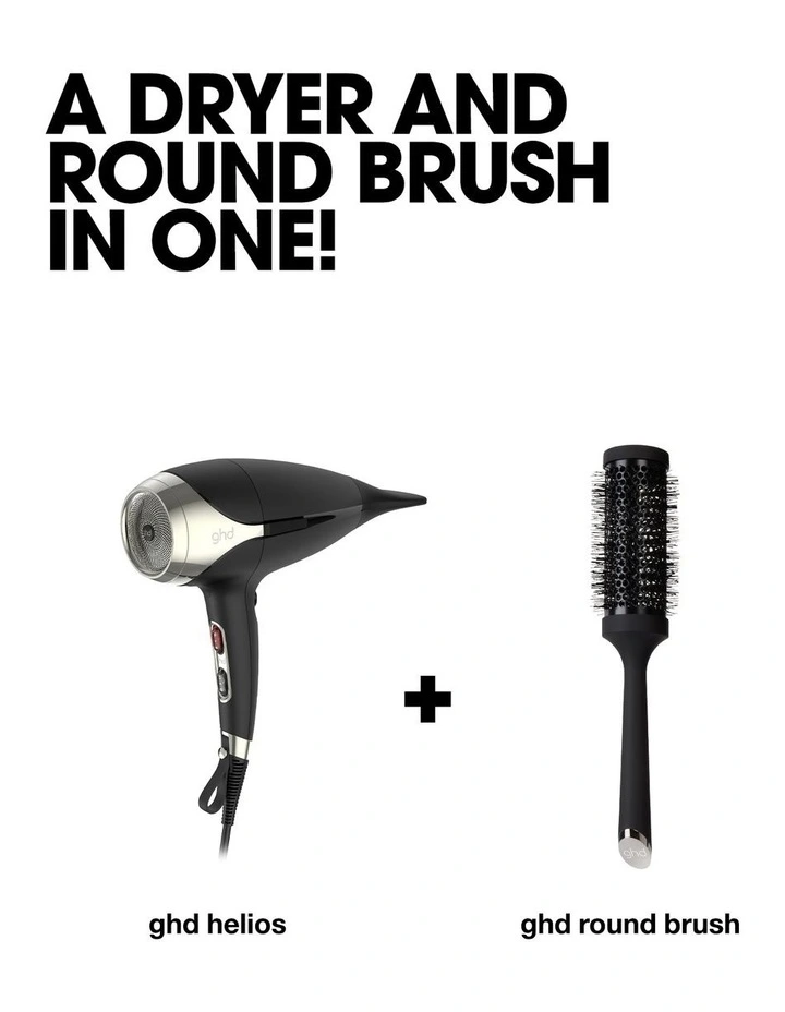 Duet Blow Dry 2-In-1 Hair Dryer Brush in Black image 4