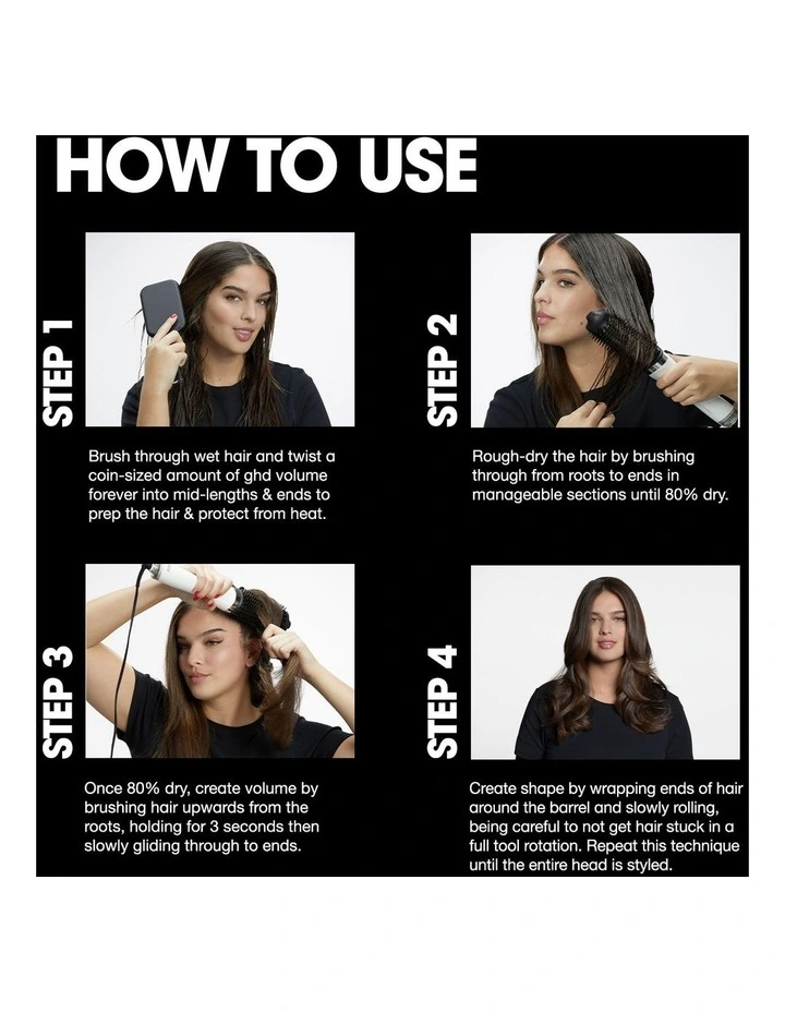 Duet Blow Dry 2-In-1 Hair Dryer Brush in Black image 6