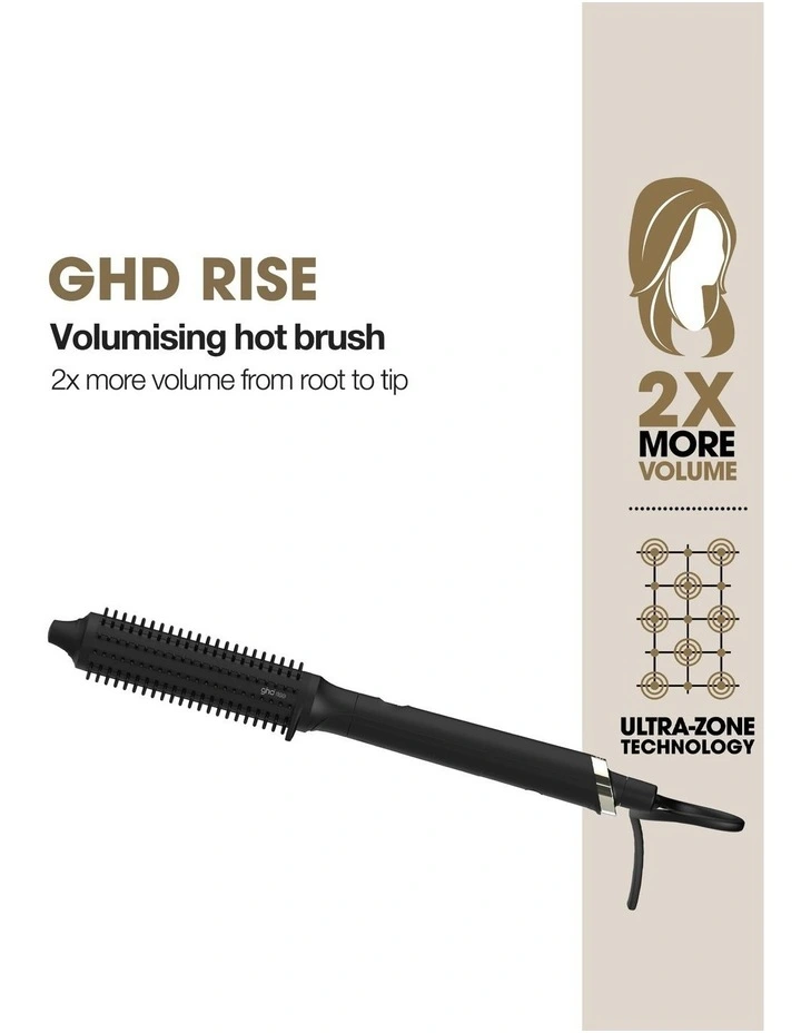 Rise Volumising Hot Brush in Black image 4