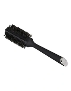 Natural Bristle Brush (size 2) The Smoother Round Hair Brush in Black