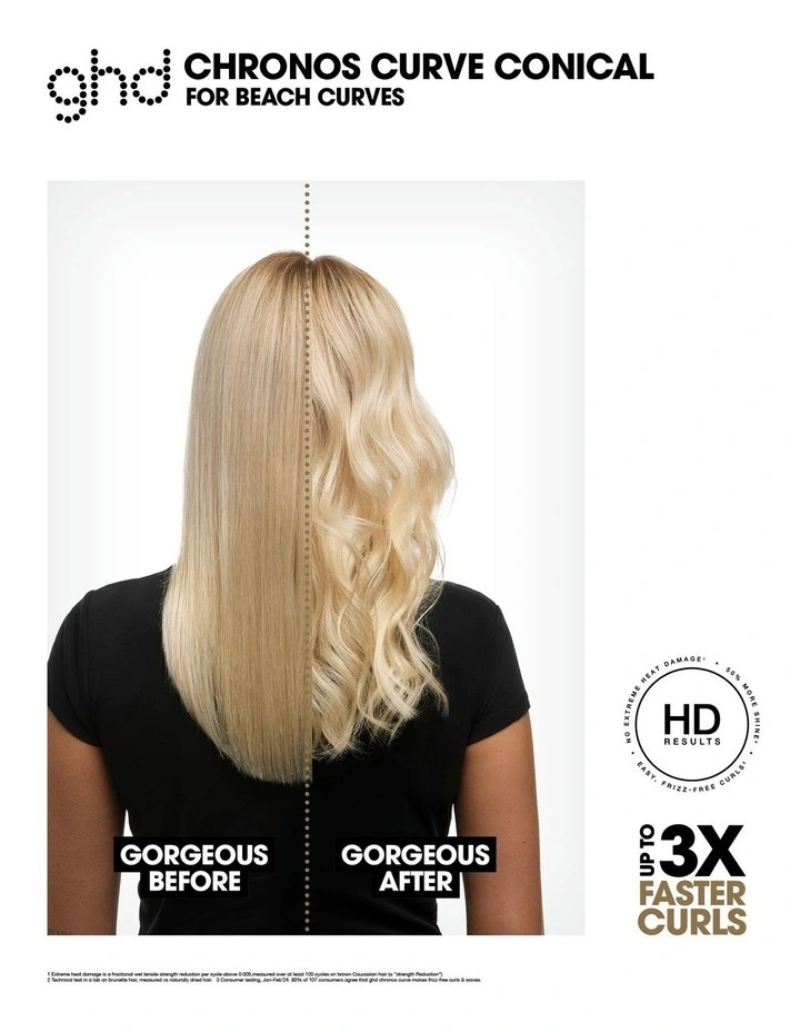 Chronos Curve Conical Curling Wand 99350173946 image 2