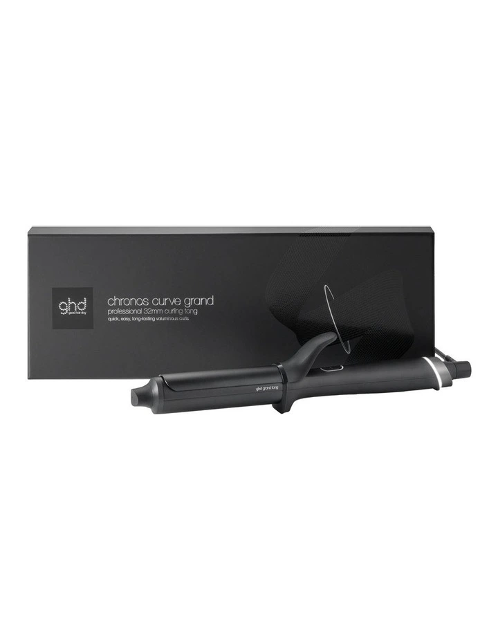 Chronos curve grand curling tong in black image 7