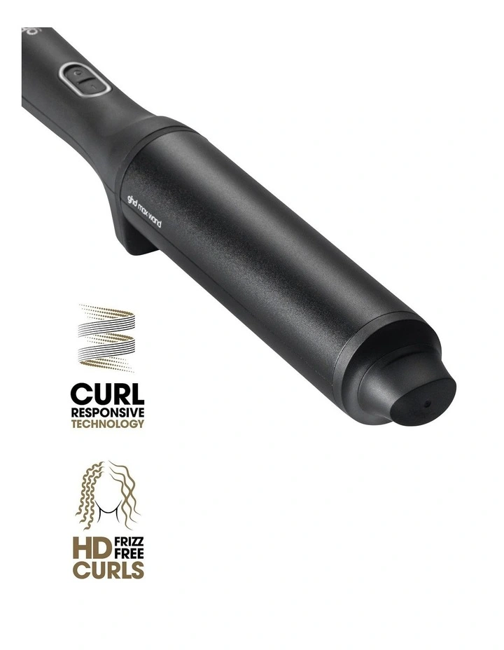 Chronos curve max curling wand in black image 3