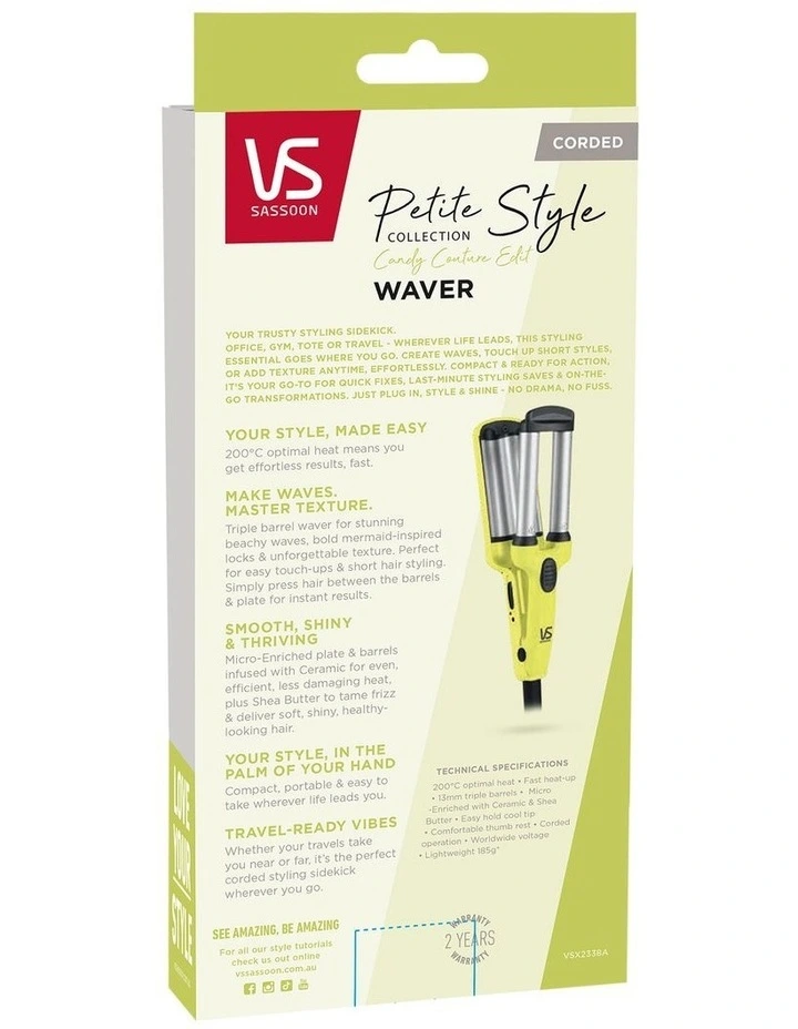 Petite Style Candy Couture Edit Waver in Lime Zest Pop/Silver image 6