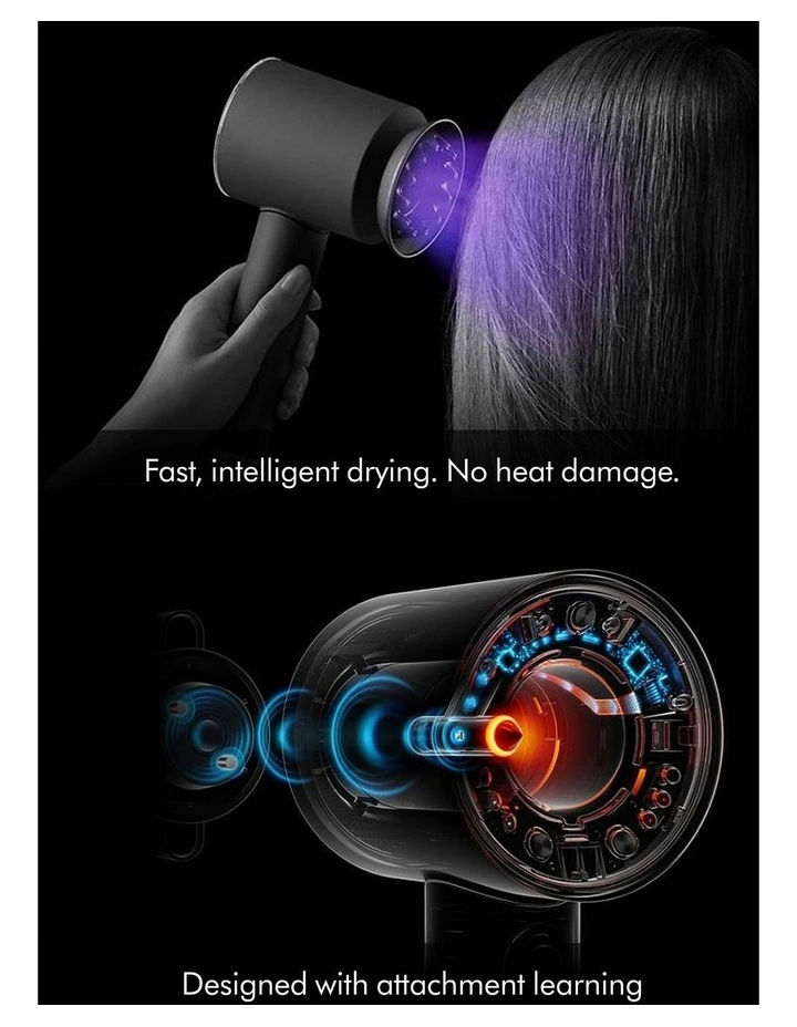 Supersonic Nural Intelligent Hair Dryer in Amber Silk/Pink Champagne image 5