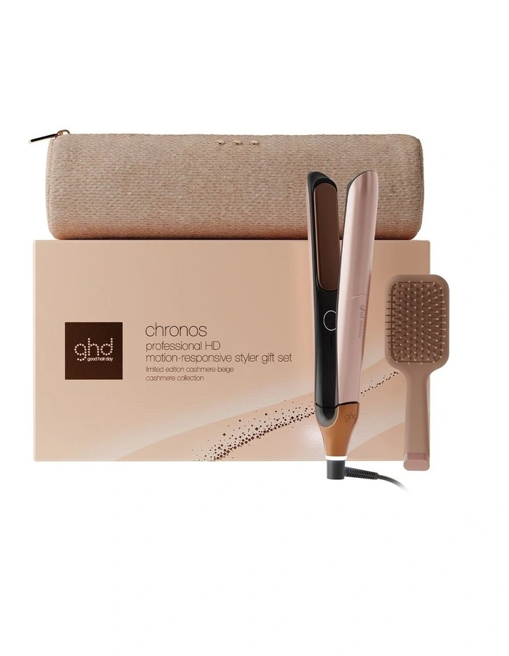 Chronos Hair Straightener Gift Set In Cashmere Beige image 6