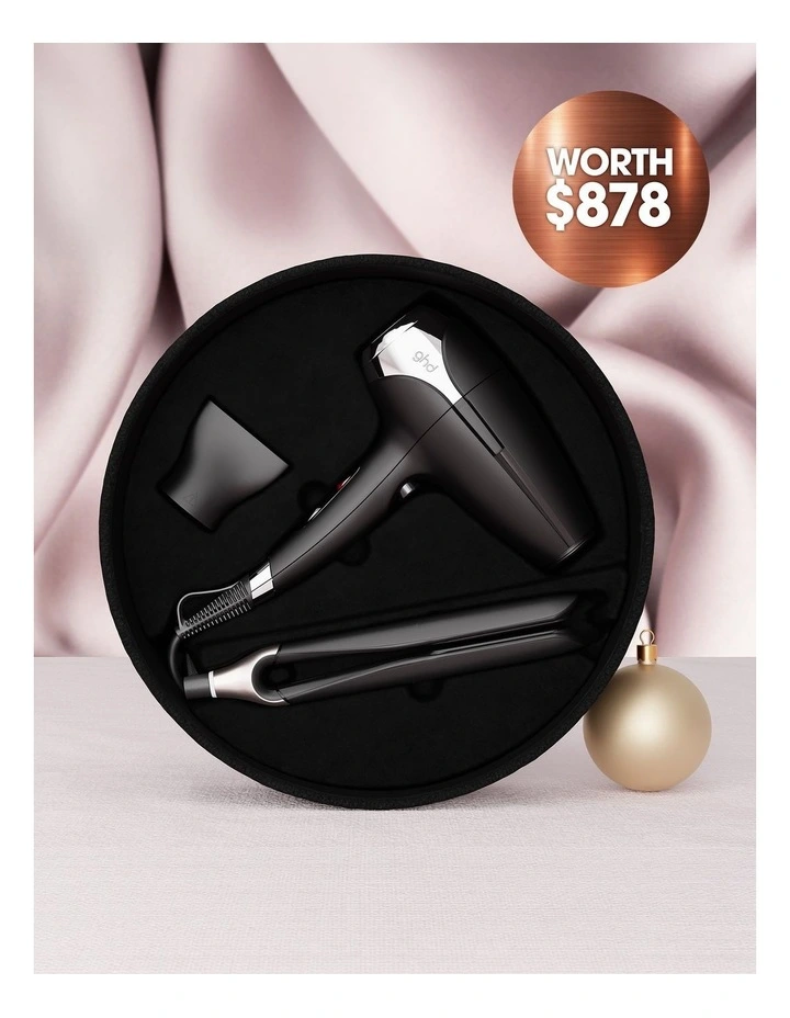 Deluxe Bundle Helios Hair Dryer & Chronos Ultra-fast HD Hair Straightener Gift Set image 2