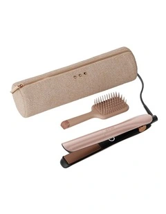 Gold Hair Straightener Gift Set In Cashmere Beige
