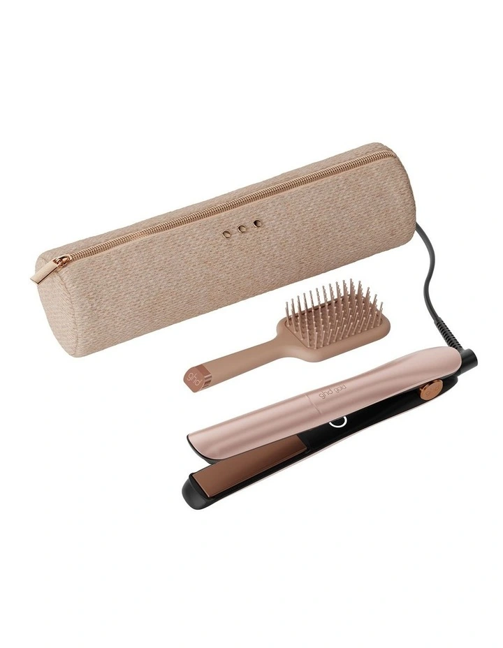 Gold Hair Straightener Gift Set In Cashmere Beige image 1