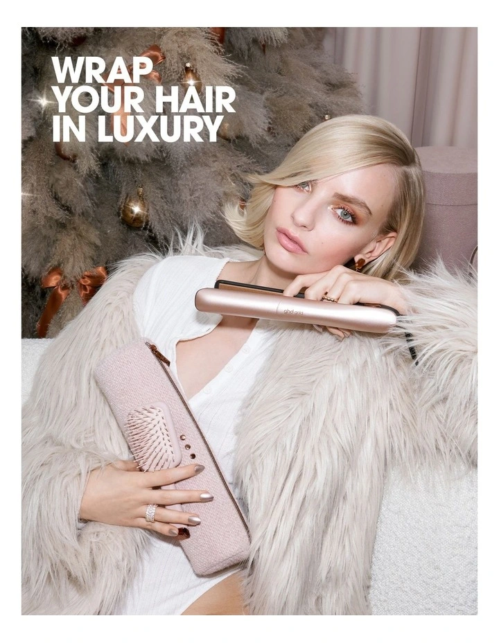 Gold Hair Straightener Gift Set In Cashmere Beige image 4