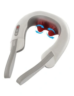 Shiatsu Neck & Shoulder Massager with Heat NMS-377HGY-AU in Grey