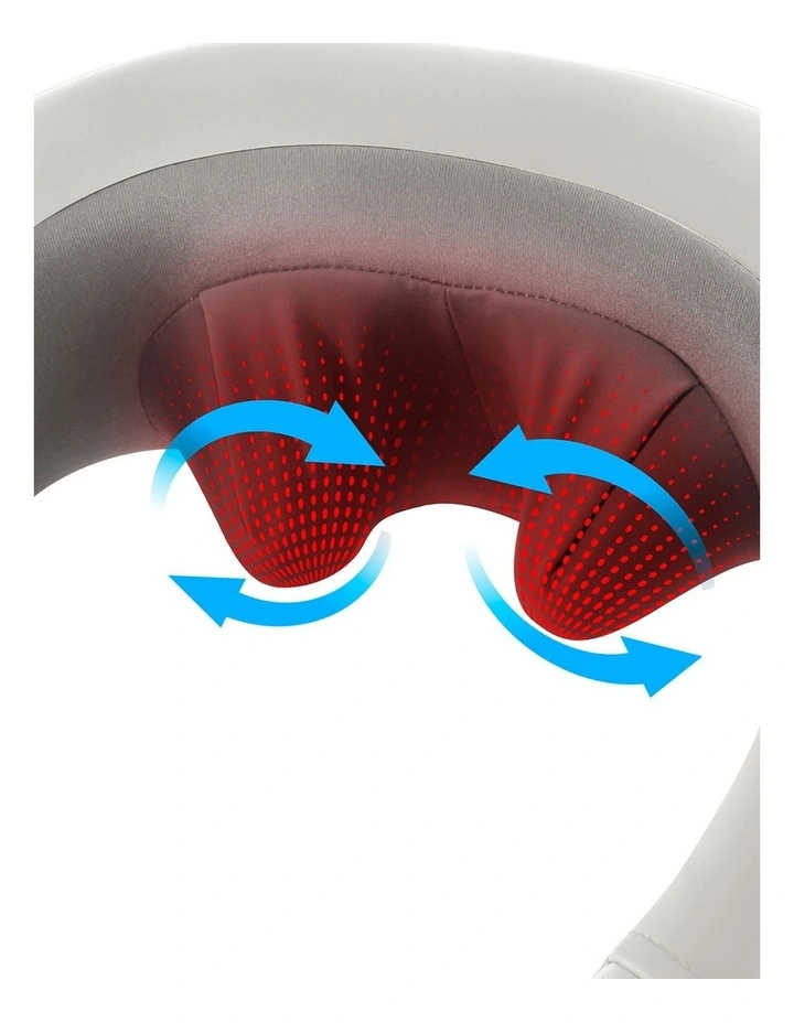 Shiatsu Neck & Shoulder Massager with Heat NMS-377HGY-AU in Grey image 2