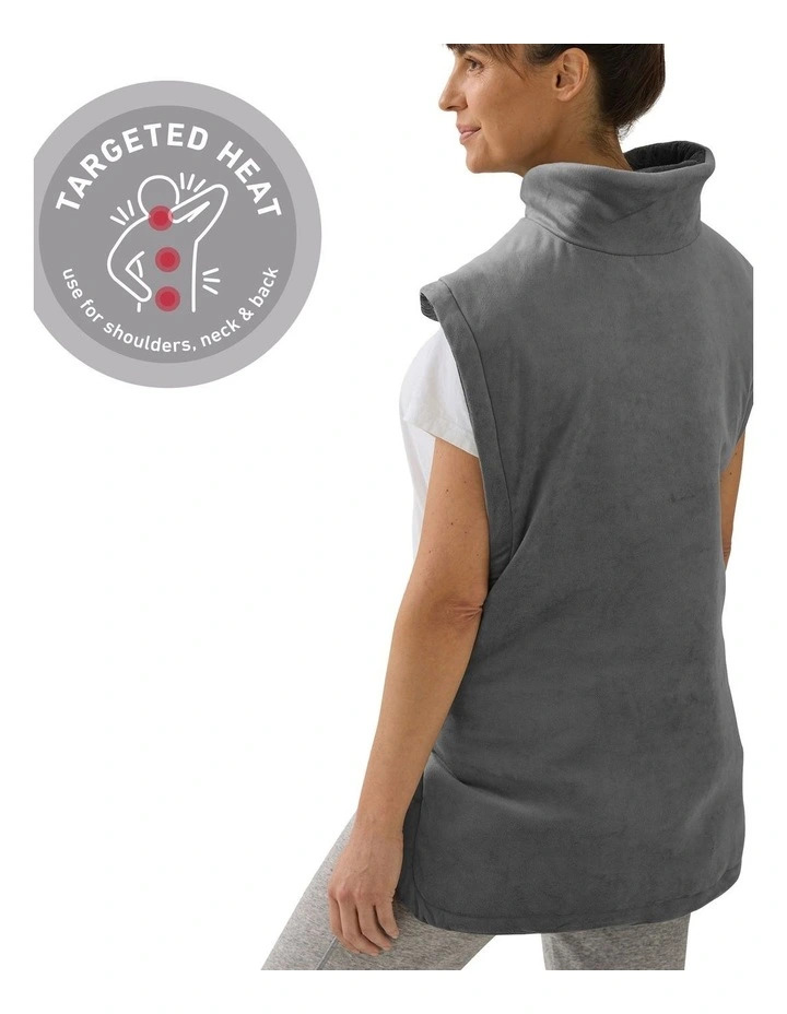 Heating Pad Sholders and Full Back HPN5500 in Grey image 3