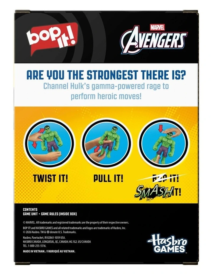 Bop It! Marvel Avengers Hulk Edition Game image 3