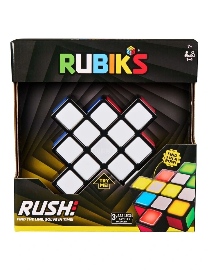 Rubiks Cube, Rubik's Rush Light-Up Electronic Game, 1-4 Players, Interactive Brain Teaser Speed Game for Solo or Multiplayer image 1