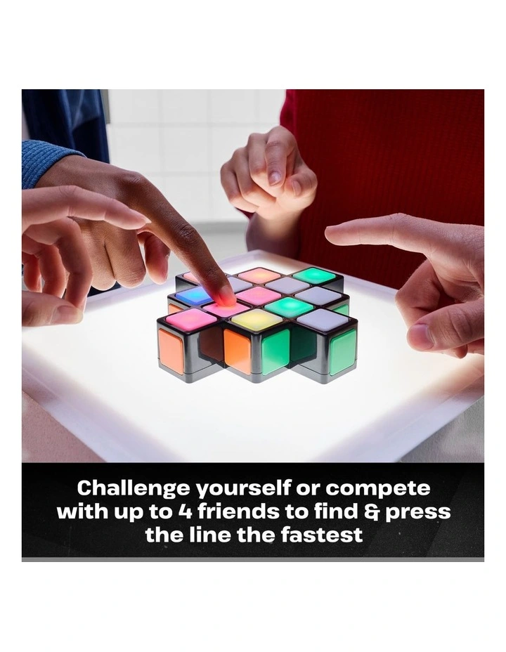 Rubiks Cube, Rubik's Rush Light-Up Electronic Game, 1-4 Players, Interactive Brain Teaser Speed Game for Solo or Multiplayer image 5