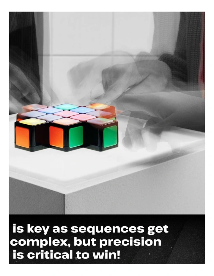 Rubiks Cube, Rubik's Rush Light-Up Electronic Game, 1-4 Players, Interactive Brain Teaser Speed Game for Solo or Multiplayer image 6