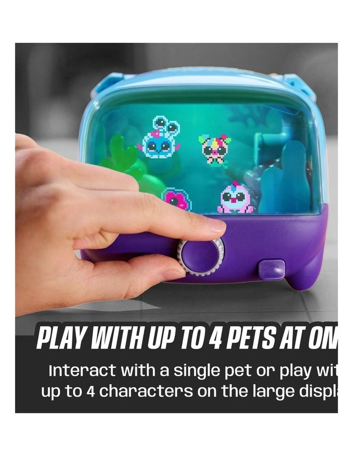 Bitzee, Aquarium Interactive Digital Pet with 30 Virtual Fish Inside, Features a Large Display and LED Lights, Respond to Touch image 3