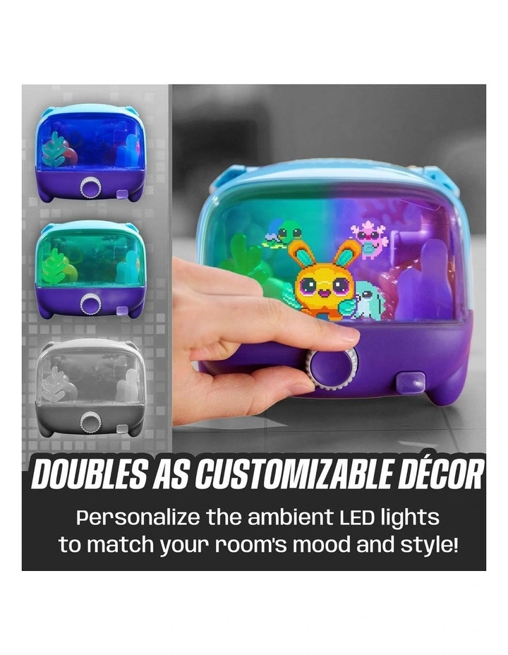 Bitzee, Aquarium Interactive Digital Pet with 30 Virtual Fish Inside, Features a Large Display and LED Lights, Respond to Touch image 5