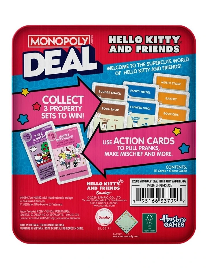 Monopoly Deal: Hello Kitty and Friends image 4