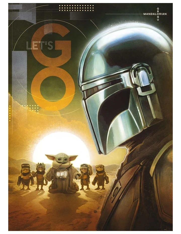 Puzzle-Mandalorian in Grogu of 1000 Piece image 2