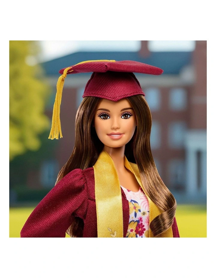 Signature Graduation Wishes With Burgundy Robe & Tassel Cap Fashion Doll image 2