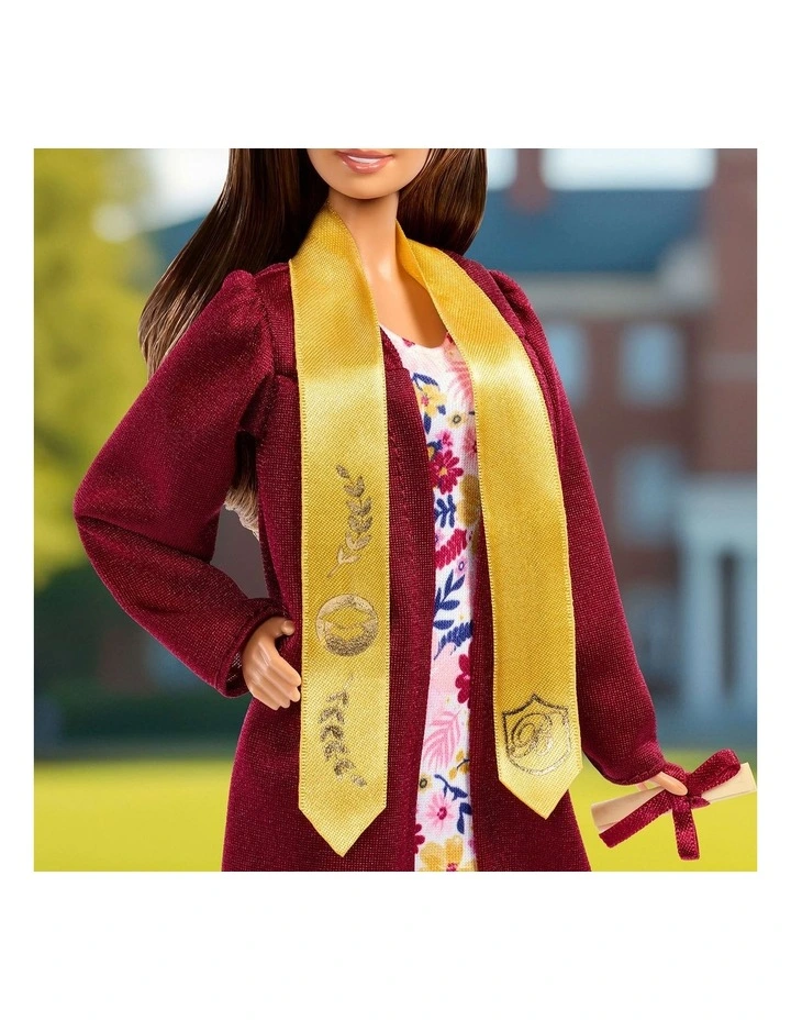 Signature Graduation Wishes With Burgundy Robe & Tassel Cap Fashion Doll image 3