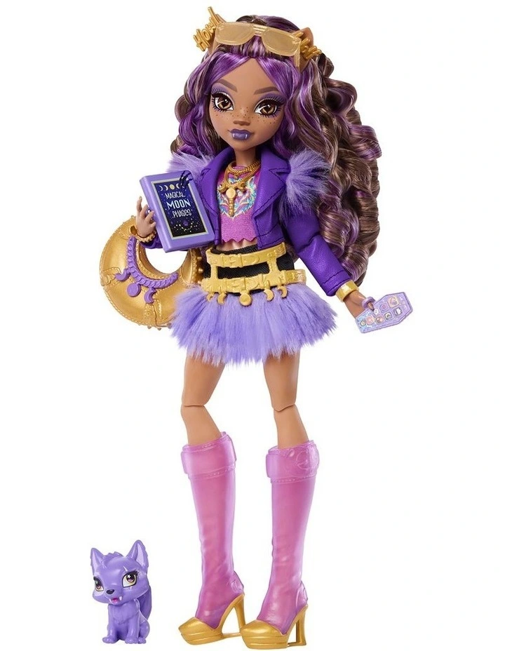Clawdeen Wolf In Furry Skirt Fashion Doll image 1