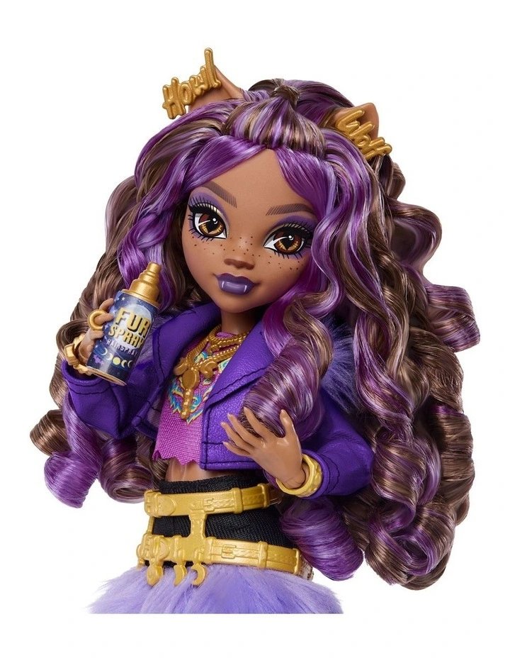 Clawdeen Wolf In Furry Skirt Fashion Doll image 3
