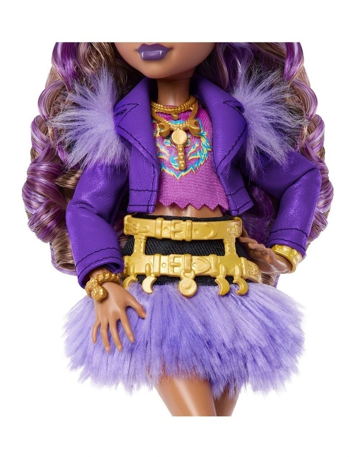 Clawdeen Wolf In Furry Skirt Fashion Doll image 4