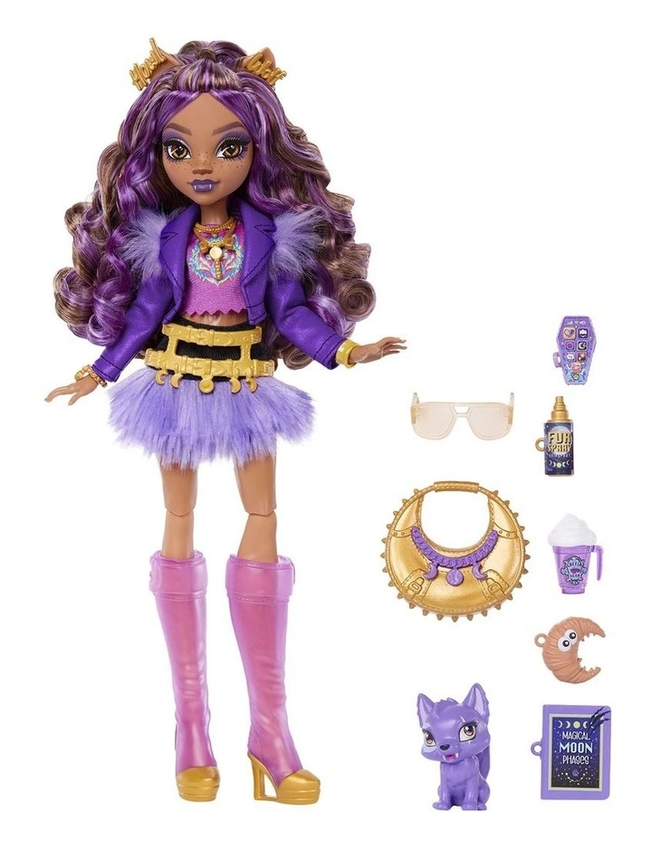 Clawdeen Wolf In Furry Skirt Fashion Doll image 5