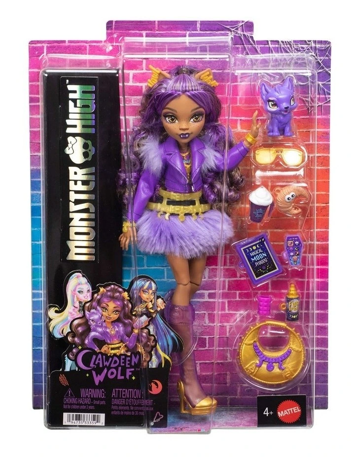 Clawdeen Wolf In Furry Skirt Fashion Doll image 6