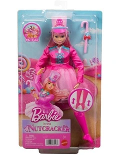 Barbie in the Nutcracker Daisy Ballerina Doll with Articulated Ankles and Candy Cane Baton