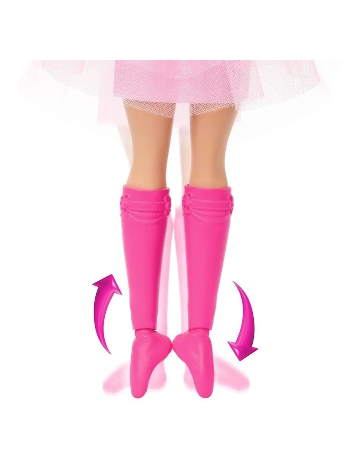 Barbie in the Nutcracker Daisy Ballerina Doll with Articulated Ankles and Candy Cane Baton image 6