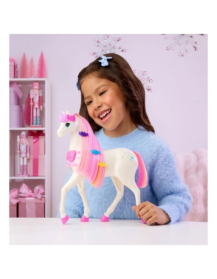 Barbie in the Nutcracker Land of Sweets Horse with Colourful Scented Hair and Candy-Scented Accessories image 2