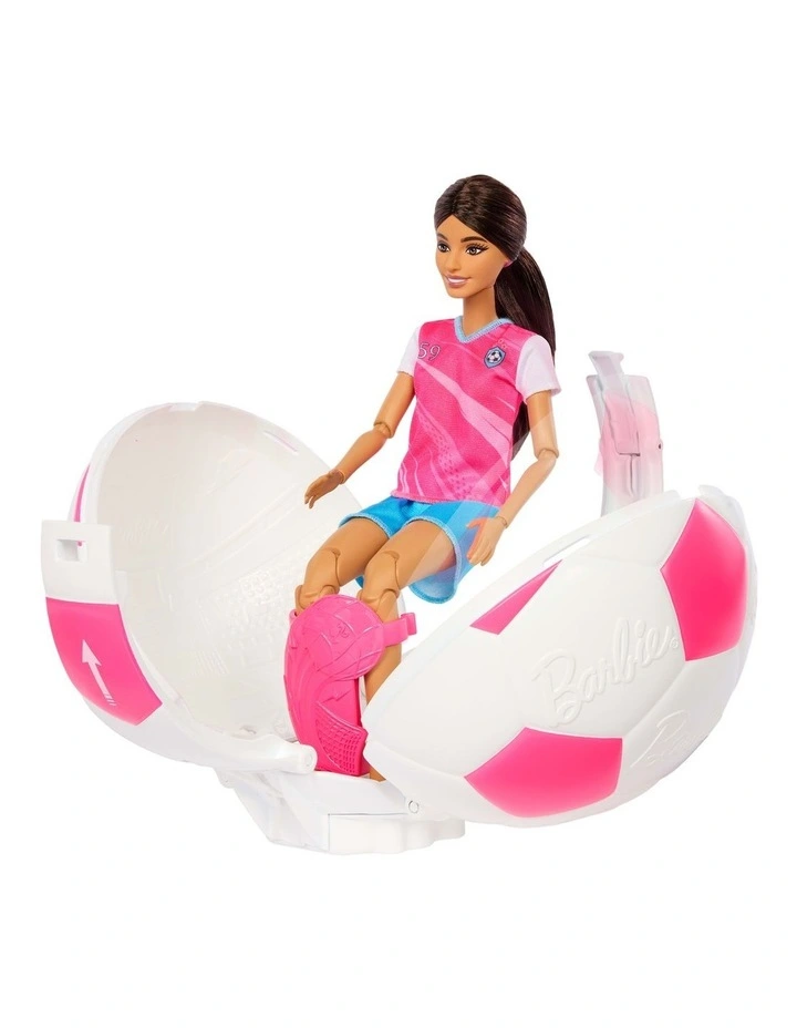 Barbie Team Barbie Roll and Reveal Soccer Player Doll and Accessories image 4